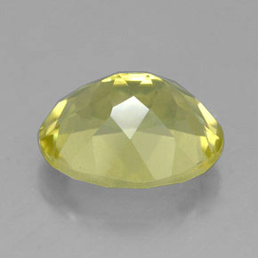 Quartz jaune naturelle coupe ovale, 3,40 ct, VVS