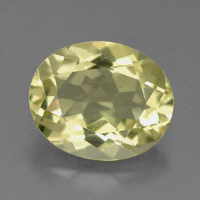Quartz jaune naturelle coupe ovale, 3,19 ct, VVS
