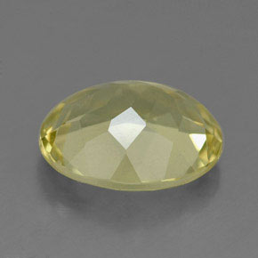 Quartz jaune naturelle coupe ovale, 3,19 ct, VVS