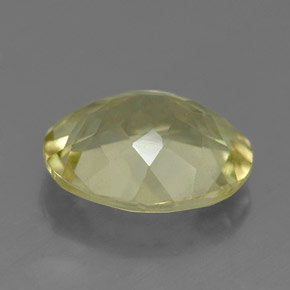 Quartz jaune naturelle coupe ovale, 3,07 ct, VVS