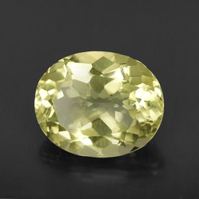 Quartz jaune naturelle coupe ovale, 3,35 ct, VVS-VS