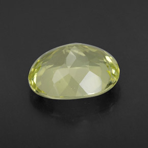 Quartz jaune naturelle coupe ovale, 3,35 ct, VVS-VS