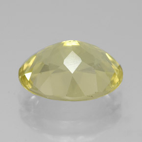 Quartz jaune naturelle coupe ovale, 2,92 ct, VVS