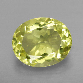 Quartz Citron naturelle Coupe ovale, 4.35 ct, VVS