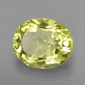 Quartz Citron naturelle Coupe ovale, 4.35 ct, VVS