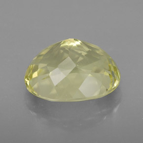 Quartz jaune naturelle coupe ovale, 4,87 ct, VVS