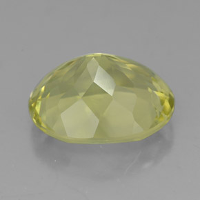 Quartz jaune naturelle coupe ovale, 4,65 ct, VVS