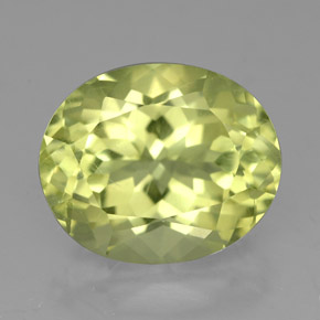 Quartz jaune naturelle coupe ovale, 5,07 ct, VVS