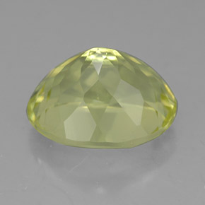 Quartz jaune naturelle coupe ovale, 5,07 ct, VVS