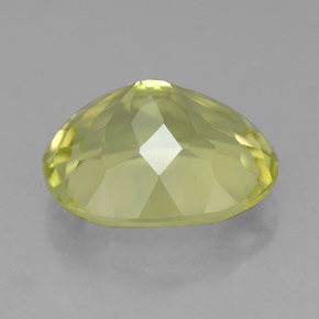 Quartz jaune naturelle coupe ovale, 4,59 ct, VVS