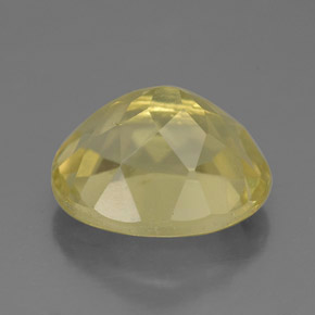 Quartz jaune naturelle coupe ovale, 3,66 ct, VVS-VS