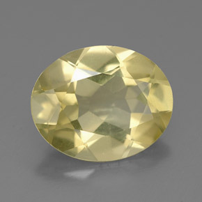 Quartz jaune naturelle coupe ovale, 2,83 ct, VVS-VS