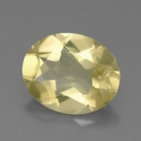 Quartz jaune naturelle coupe ovale, 2,83 ct, VVS-VS