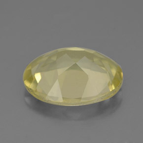 Quartz jaune naturelle coupe ovale, 2,83 ct, VVS-VS