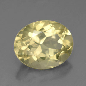 Quartz jaune naturelle coupe ovale, 3,31 ct, VVS-VS