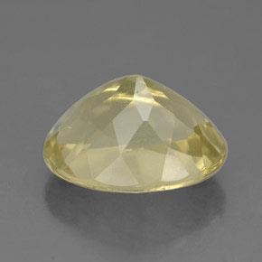 Quartz jaune naturelle coupe ovale, 3,31 ct, VVS-VS