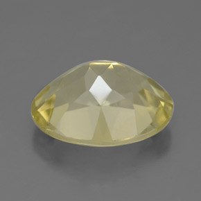 Quartz jaune naturelle coupe ovale, 3,26 ct, VS