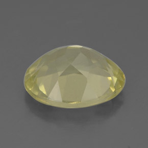 Quartz jaune naturelle coupe ovale, 2,94 ct, VS