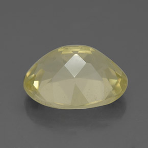 Quartz jaune naturelle coupe ovale, 3,13 ct, VS