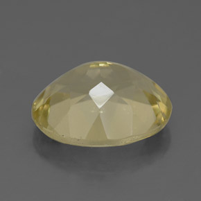 Quartz jaune naturelle coupe ovale, 3,10 ct, VVS-VS