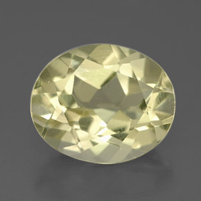 Quartz jaune naturelle coupe ovale, 3,26 ct, VVS-VS