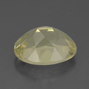 Quartz jaune naturelle coupe ovale, 3,26 ct, VVS-VS