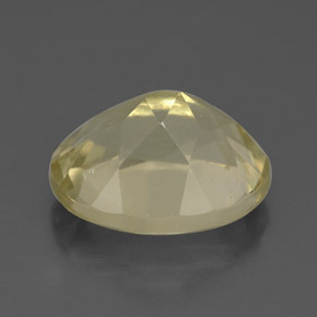 Quartz jaune naturelle coupe ovale, 3,43 ct, VS
