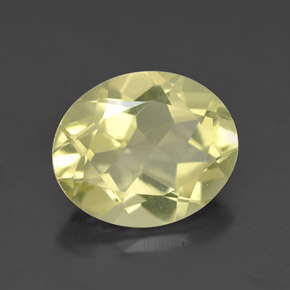 Quartz jaune naturelle coupe ovale, 3,07 ct, VVS