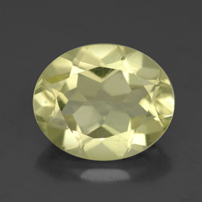 Quartz jaune naturelle coupe ovale, 3,26 ct, VVS-VS