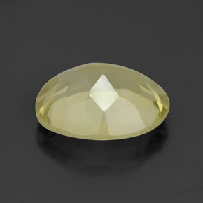 Quartz jaune naturelle coupe ovale, 3,16 ct, VVS-VS