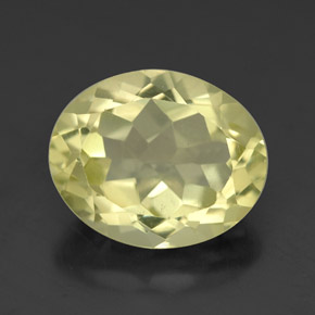 Quartz jaune naturelle coupe ovale, 3,31 ct, VVS-VS