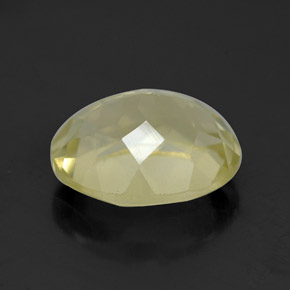 Quartz jaune naturelle coupe ovale, 3,45 ct, VVS-VS