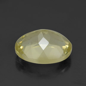 Quartz jaune naturelle coupe ovale, 3,38 ct, VVS-VS