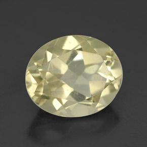 Quartz jaune naturelle coupe ovale, 3,67 ct, VVS-VS