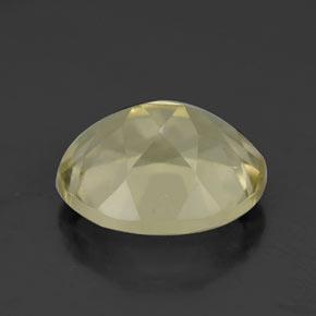 Quartz jaune naturelle coupe ovale, 3,67 ct, VVS-VS