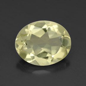 Quartz jaune naturelle coupe ovale, 2,89 ct, VVS-VS