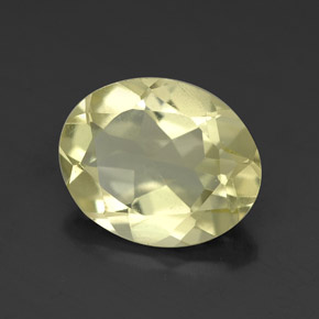 Quartz jaune naturelle coupe ovale, 2,89 ct, VVS-VS