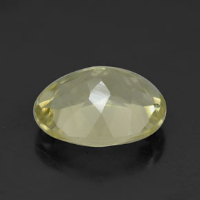 Quartz jaune naturelle coupe ovale, 3,41 ct, VVS