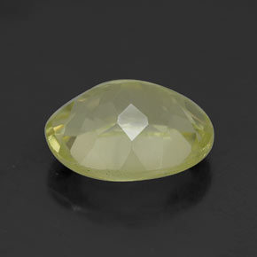 Quartz jaune naturelle coupe ovale, 3,35 ct, VVS-VS
