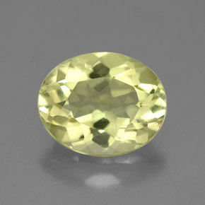 Quartz jaune naturelle coupe ovale, 3,73 ct, VVS-VS