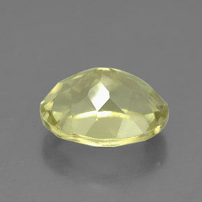 Quartz jaune naturelle coupe ovale, 3,73 ct, VVS-VS