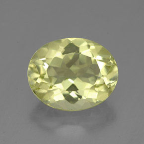 Quartz jaune naturelle coupe ovale, 3,74 ct, VVS