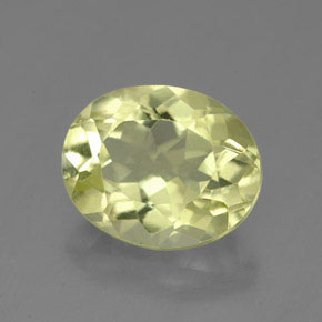Quartz jaune naturelle coupe ovale, 3,74 ct, VVS