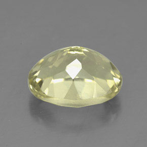 Quartz jaune naturelle coupe ovale, 3,85 ct, VVS