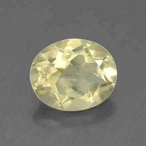 Quartz jaune naturelle coupe ovale, 3,34 ct, VVS