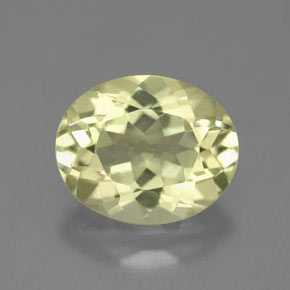 Quartz jaune naturelle coupe ovale, 3,91 ct, VVS