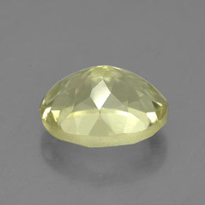 Quartz jaune naturelle coupe ovale, 3,91 ct, VVS