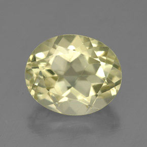 Quartz jaune naturelle coupe ovale, 4,22 ct, VVS