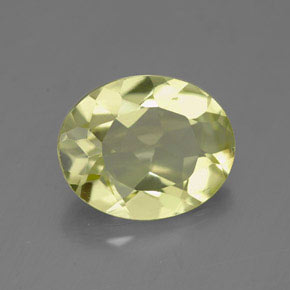 Quartz jaune naturelle coupe ovale, 3,26 ct, VVS