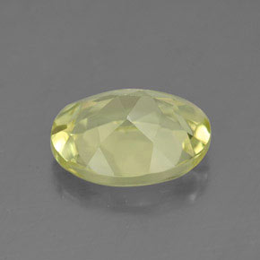 Quartz jaune naturelle coupe ovale, 3,26 ct, VVS